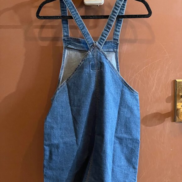 TINSELTOWN Juniors' Denim Pullover Pinafore Dress NWT - Picture 3 of 10